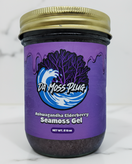 Ashwagandha, Elderberry Seamoss 16 oz. Jar