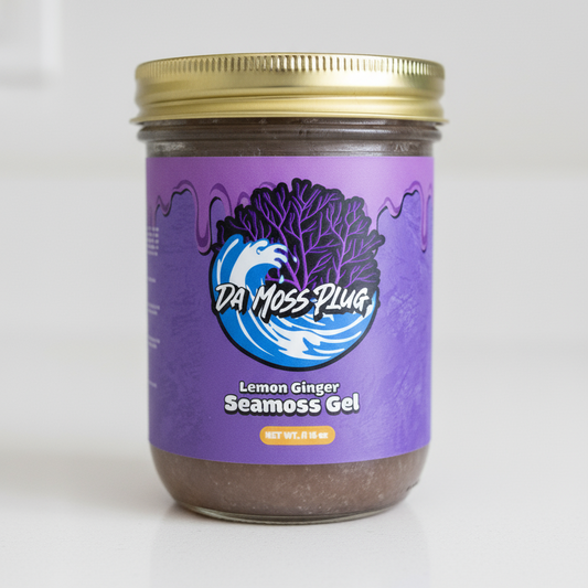 Lemon GInger Sea Moss Gel 16 oz. Jar